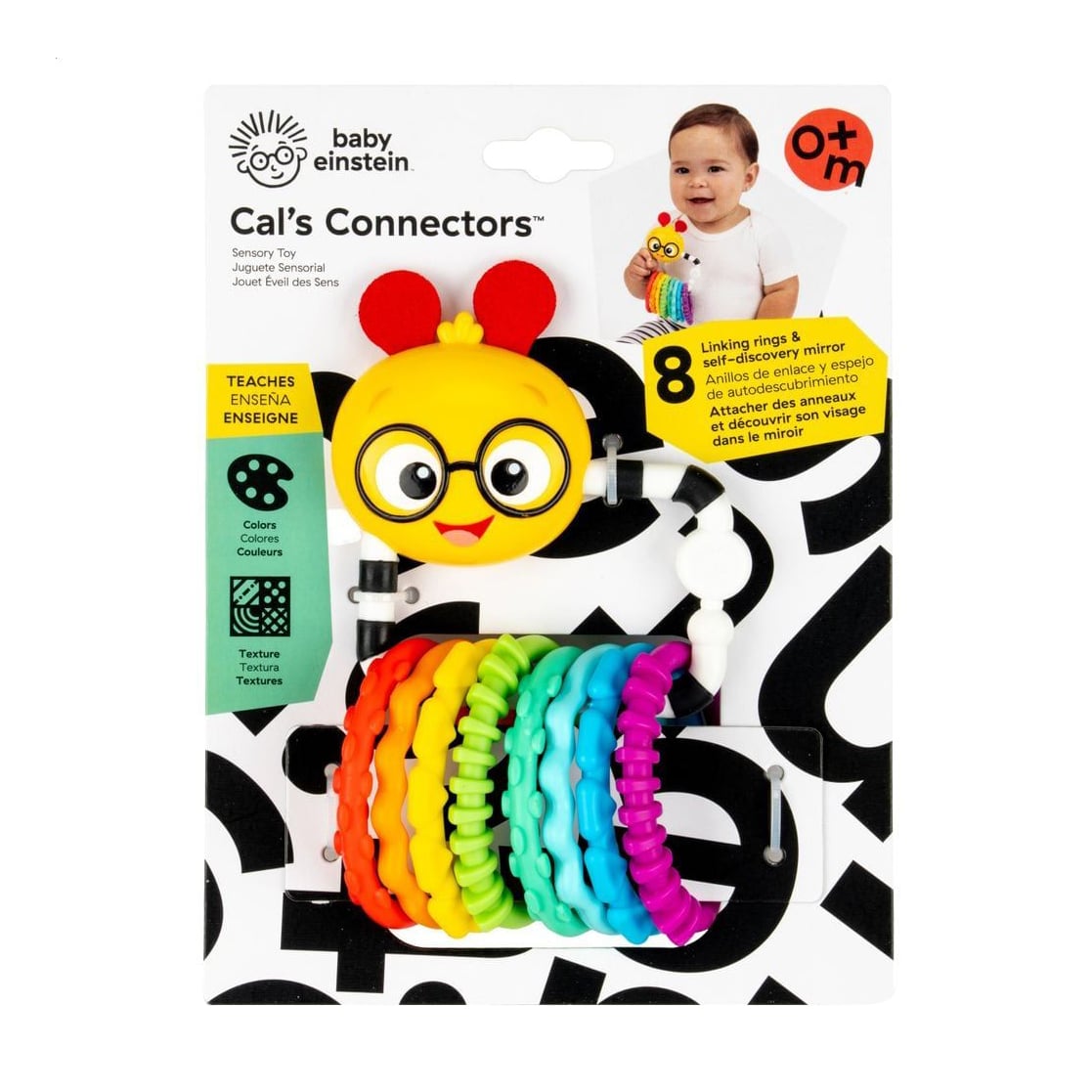 Іграшка-брязкальце Baby Einstein Cal's Connectors, від народження, 9.4*5.3*14.9 см (17496)